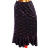 Dámská černá elastická sukně s flitry / KIM&CO/ (40/42) UK 12/14/ ANGLIE