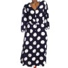 Dámské luxusní, příjemné  puntíkaté šaty s páskem / F&F/ XXXL (48/50) /UK (20/22)/ ANGLIE