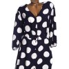 Dámské luxusní, příjemné  puntíkaté šaty s páskem / F&F/ XXXL (48/50) /UK (20/22)/ ANGLIE