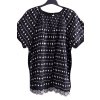Dámská černá halenka s bílými květy a krajkou  / NEXT / XXXXL (52) /UK (24) /ANGLIE