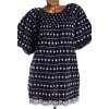 Dámská černá halenka s bílými květy a krajkou  / NEXT / XXXXL (52) /UK (24) /ANGLIE