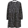 Dámské elastické, černé šaty s krémovým vzorem / New Look / XXXXL (52) / UK 24 / ANGLIE
