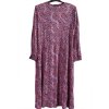 Dámské elastické, černé šaty s modro-růžovo-červeno-fialovými kytičkami / XXXL (48) / UK 20 / ANGLIE