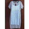 Dámské modré značkové šaty s puntíky - spodnička krajková část na ní  /WEDNESDAY GIRL / XXXL (50) / UK 22 / ANGLIE