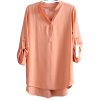 Dámská světlounce oranžová halenka s knoflíky  / / XXXL (48/50) / UK 20/22 ANGLIE