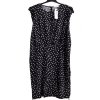 Dámské černé šaty s puntíky   / GEORGE  / XXXL (54/56) / UK 24/26/ ANGLIE