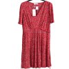 Dámské červené značkové šaty s bílými kvítky / MNG / (50/52+) / UK 22/24 / ANGLIE