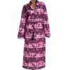 Dámské růžovo fialové vzorované košilové šaty / XXXL (48) /UK 20 / ANGLIE