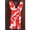 Dámský bílo-červený vzorovaný overal / NEW LOOK / (48/50) / UK 22 / ANGLIE