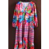 Dámské barevné šaty se vzorem / (48/50) / UK 20-22 / ANGLIE