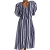 Dámské modro-bílé pruhované šaty / TU / (48/50) / UK 22 / ANGLIE