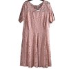 Dámské starorůžové  luxusní krajkové šaty / BONMARCHÉ / XXXXL (52) / UK 24 / ANGLIE