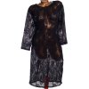 Dámské černé síťové šaty  / PAPAYA  / XXXXL (52) / UK 24 / ANGLIE