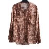 Dámská hnědá košile s hadím vzorem /  TU WOMAN/ XXL (46) / UK 18 / ANGLIE