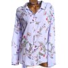 Dámská fialová košile s barevnými květy / George / XXXL (50) / UK 22 / ANGLIE