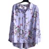 Dámská fialová košile s barevnými květy / George / XXXL (50) / UK 22 / ANGLIE