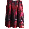 Dámská černá barevně vzorovaná sukně / JOANNA HOPE / XXXXL (54)/  UK 26 / ANGLIE