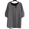Dámská černo-bílá pruhovaná delší  halenka/šaty a / George / XXXL (52/54) / UK 24 / ANGLIE