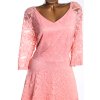 Dámské růžové krajkové šaty / DRESSYSTAR /  XXXL (48/50) / UK 20/22 / ANGLIE