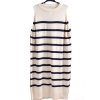Dámské bílp-černé pruhované  svetrové/ vestové šaty /Tu  / XXXXL (52) / UK 24 / ANGLIE