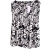 Dámská černo-bílá květovaná halenka s žabičkováním  / BY VERY / XXXL (50) / UK 22 / ANGLIE