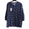 Dámský tmavě modrý lehký svetřík se srdíčky  / Tu  /   XXXXL (52) / UK 24 / ANGLIE