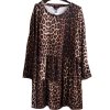 Dámské černo-hnědé tygrované šaty / YOURS / XXXXL (50/52) / UK 22/24 / ANGLIE