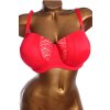 Dámská červená krajková podprsenka / PRETTY SECRETS  /  velikost košíčku  85j / UK 38G / ANGLIE