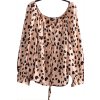 Dámská béžová halenka s leopardím vzorem  / SIMPLY BE / XXXXL (52) / UK 24 /  ANGLIE