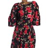 Dámské luxusní, značkové  černé šaty s růžemi / Lovedrobe / XXXXL+ (54) / UK 26 / ANGLIE