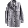 Dámský šedý podzimní košilový kabát / F & F / XXXL (50) / UK 22 / ANGLIE