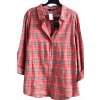 Dámská hnědo-červená kostkovaná košile / ISLE /  XXXXL (52) / UK 24 / ANGLIE