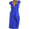 Dámské značkové královsky modré šaty / ROMAN / XXXL (48) / UK 20 / ANGLIE