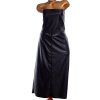 Dámské černé koženkové šaty bez ramínek / F&F /   XXXL (50) / UK 22 / ANGLIE