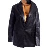 Dámské černé koženkové sako / SIMPLY BE / XXXL (50) / UK 22 / ANGLIE