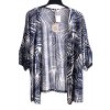 Dámský tmavomodro-bílý vzorovaný  přehoz / AUTHENTIC  / XXL (44/46) / UK 18  / ANGLIE