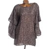 Dámská značková černá flitrová halenka / RIVER ISLAND / XXXXL (54) / UK 26 / ANGLIE