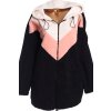 Dámská černo-bílo-růžová čertíkovská  bunda / PAPAYA  / XXXXL (56) / UK 28 / ANGLIE