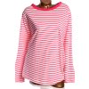 Dámské  tmavo růžovo-bílé pruhované triko / Tu  / XXXL (52) / UK (24) ANGLIE
