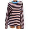 Dámské modro-hnědé pruhované triko  / NEXT / XXXL (50/52) / UK 22 / ANGLIE