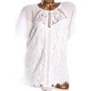 Dámská značková bílá krajková halenka / LIPSY / XXXL 52 / UK 24  / ANGLIE