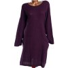 Dámské fialové melírované svetrové šaty PC - 2200,- / SEASALT cornwall - tradiční anglická značka/ XXXL (50) / UK 22 /  ANGLIE