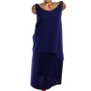Dámské  tmavě modré šaty s flitry / EVANS  / XXXXL (54/56) / UK 26/28 / ANGLIE