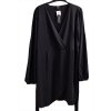 Dámské černé zavinovací šaty / BOOHOO  / XXXXL (54) / UK 26 / ANGLIE