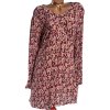 Dámské růžovo-hnědo-červené květované šaty / PRIMARK / XXXL (48/50) / UK 20/22 / ANGLIE
