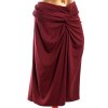 Dámská elastická vínová sukně / GEORGE /  XXXL (48/50) / UK 20 / ANGLIE
