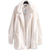 Dámský bílý kožený  kabát / BOOHOO / XXXL (52/54++) / UK 24 / ANGLIE