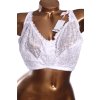 Dámská bílá krajková podprsenka  / YOURS / 105E / 46DD / ANGLIE