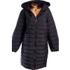 Dámský černý  prošívaný kabát / s kapucí / NEW LOOK / XXXXL (54) / UK 26 /  ANGLIE