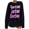 Dámská černá mikina s nápisem BARBIE / BARBIE /  XXXL (48/50/52) / UK 22 / ANGLIE